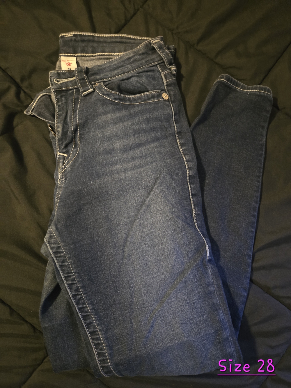 True Religion Dark Blue Skinny Jeans